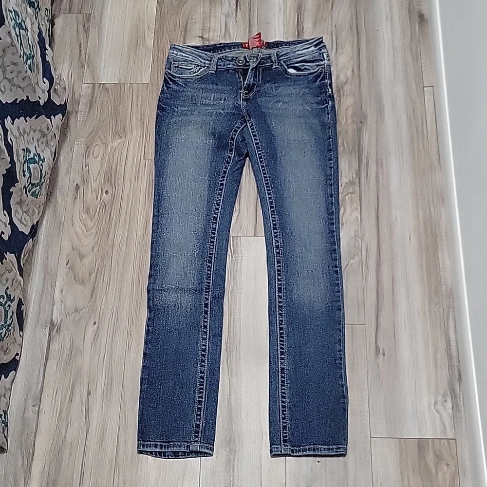 Low Rise Stretch Skinny Jeans - Size 7